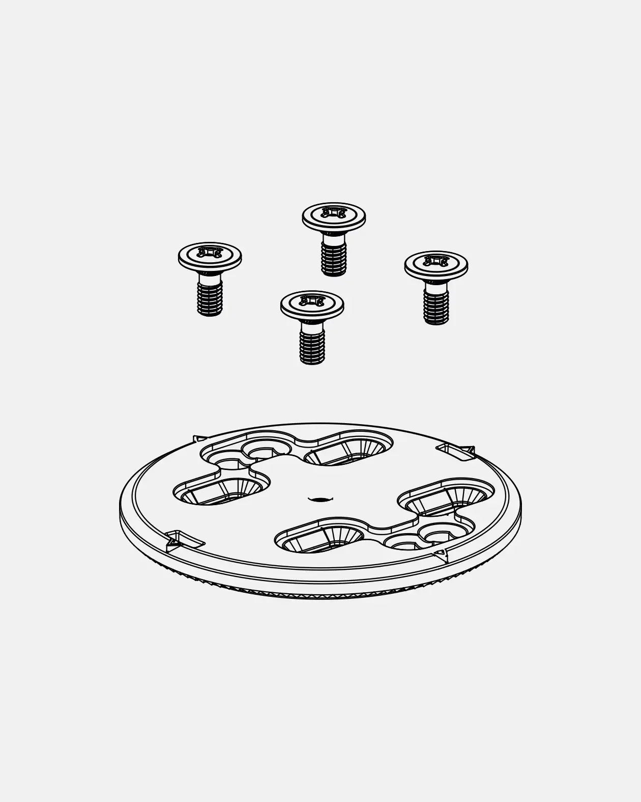 Universal Mounting Disk and Screws 2026