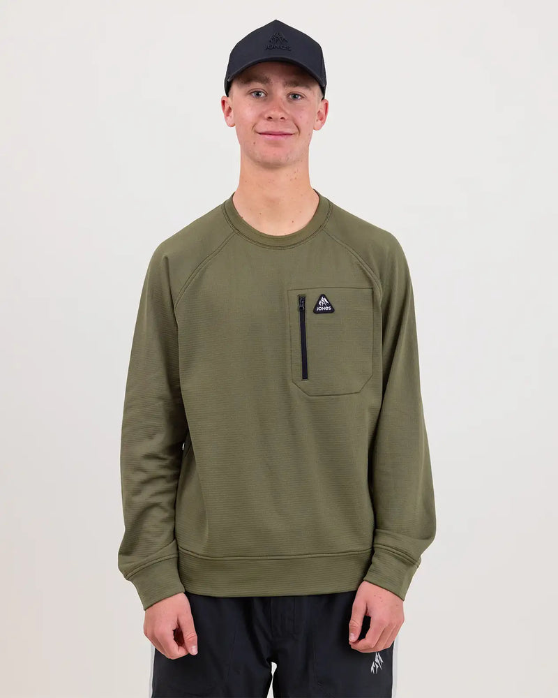 Men’s Flagship Recycled Grid Fleece Crew