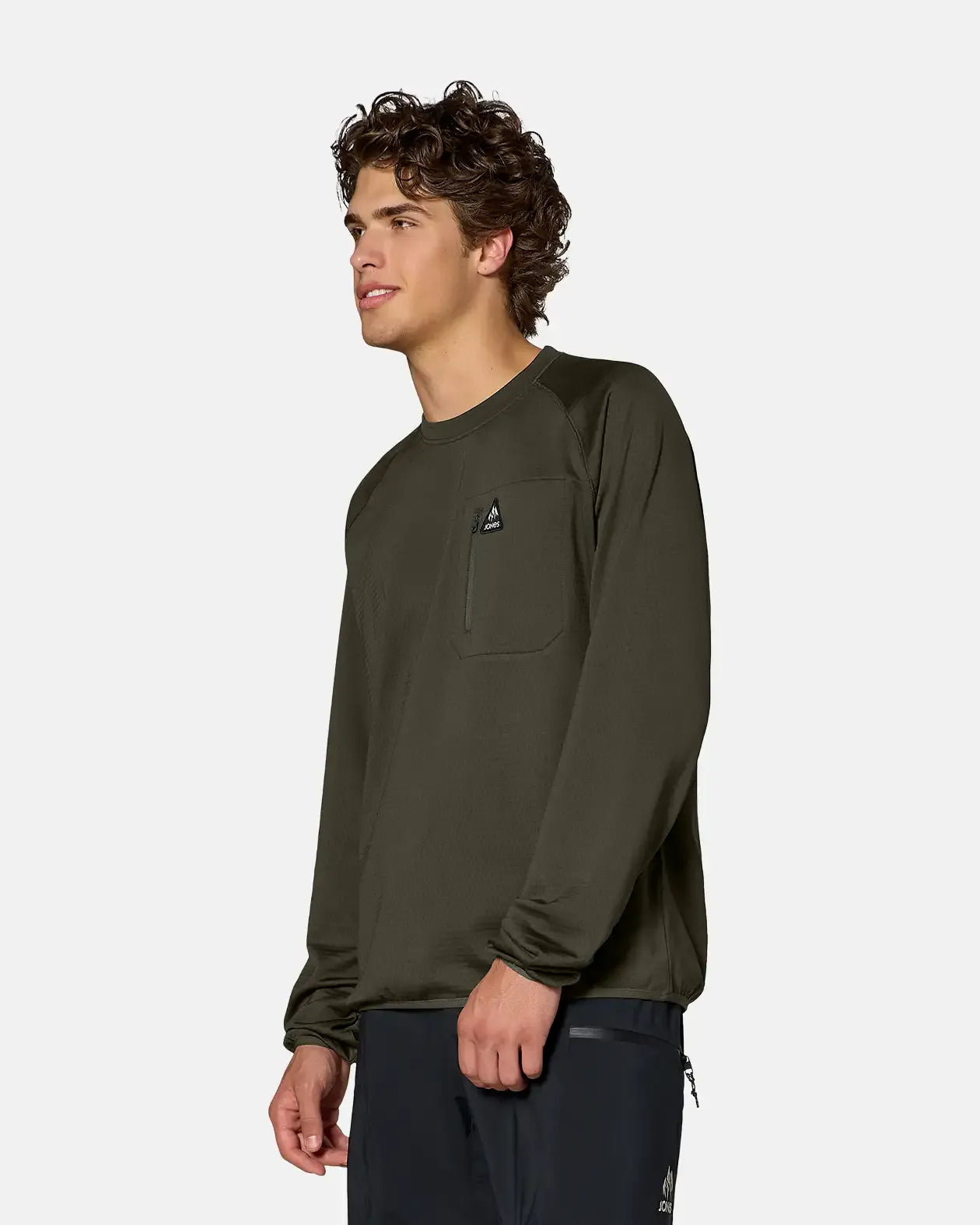 Men’s Flagship Grid Fleece Crew Men’s Flagship Grid Fleece Crew Apparel Technical Jones Snowboards High Performance 7630961815684 J.27.FEM.FLC.300.2S.1