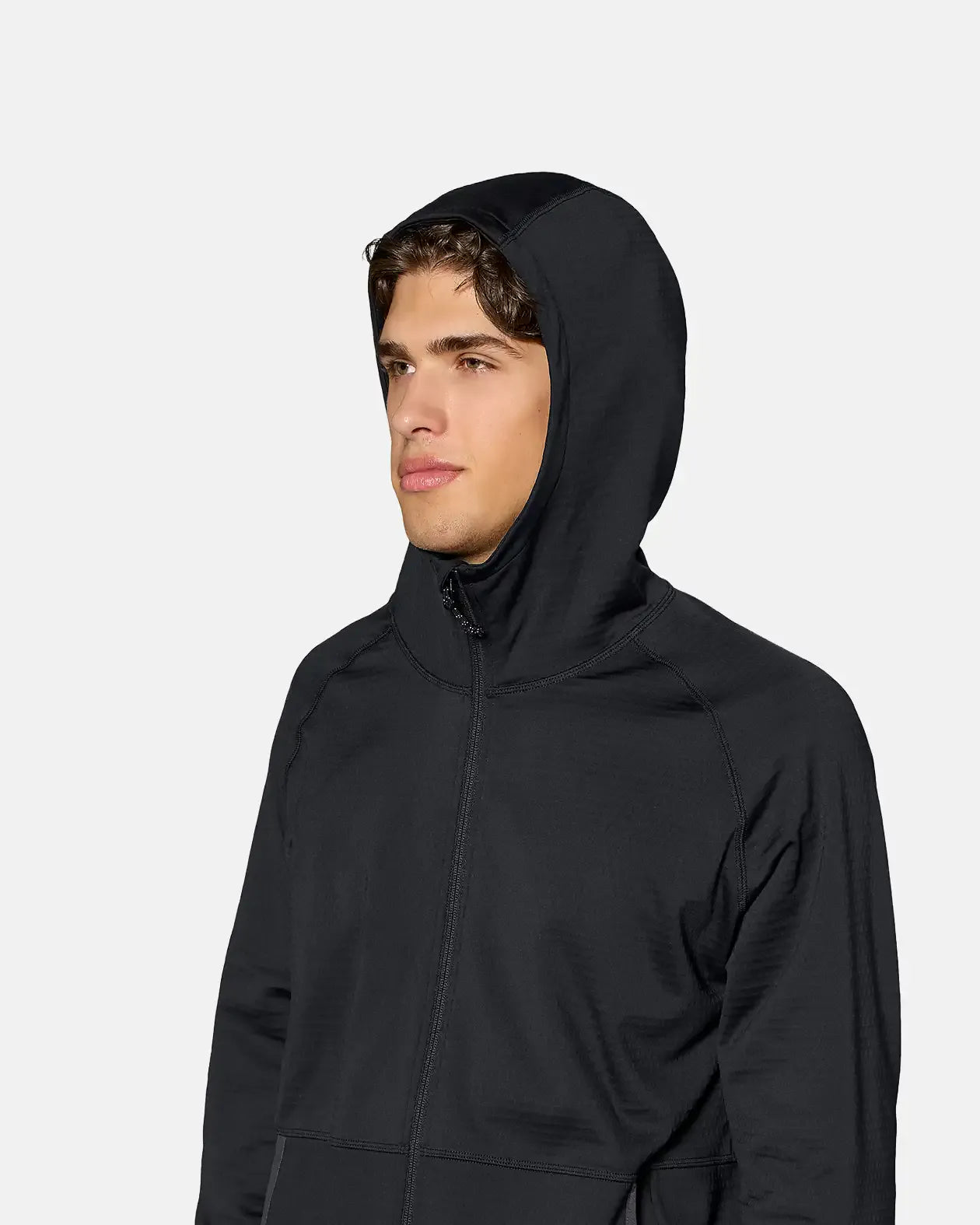 Men’s Flagship Grid Fleece Hooded Jacket Men’s Flagship Grid Fleece Hooded Jacket Apparel Technical Jones Snowboards High Performance