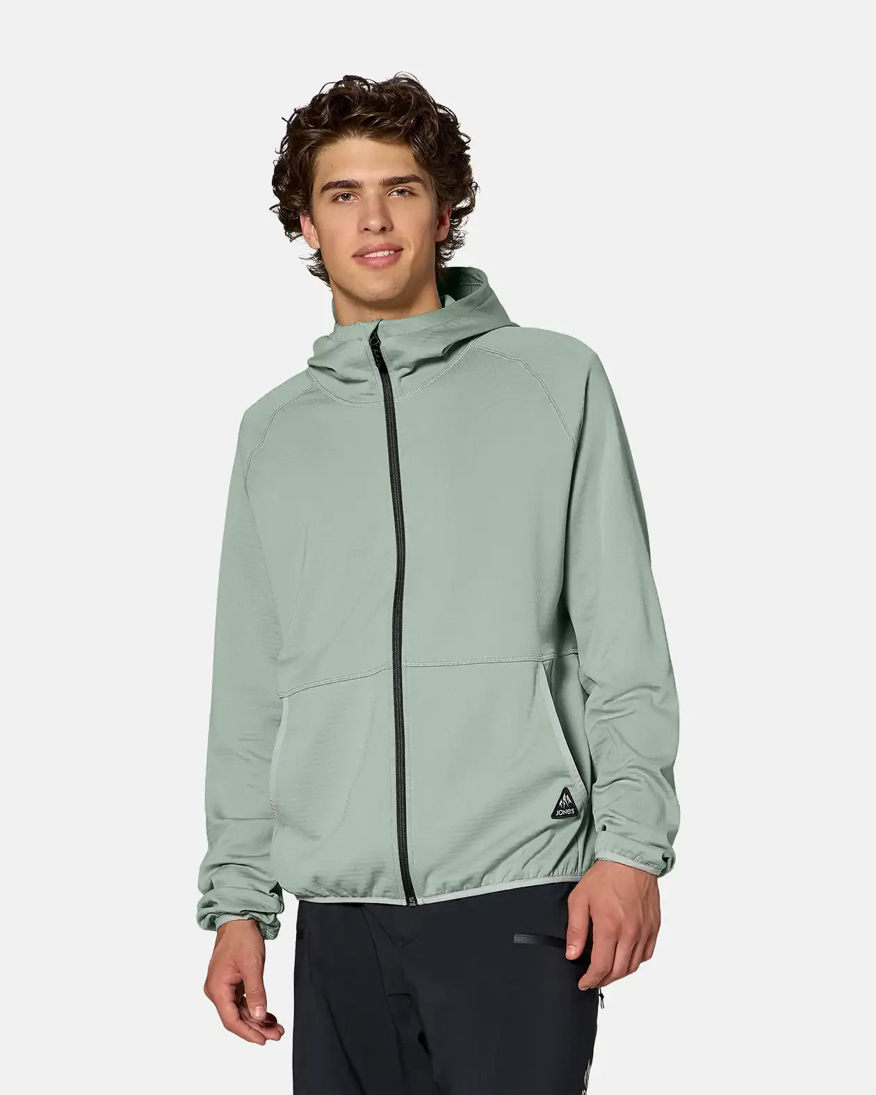 Men’s Flagship Grid Fleece Hooded Jacket Men’s Flagship Grid Fleece Hooded Jacket Apparel Technical Jones Snowboards High Performance 7630961815646 J.27.FEM.FLH.020.2S.1