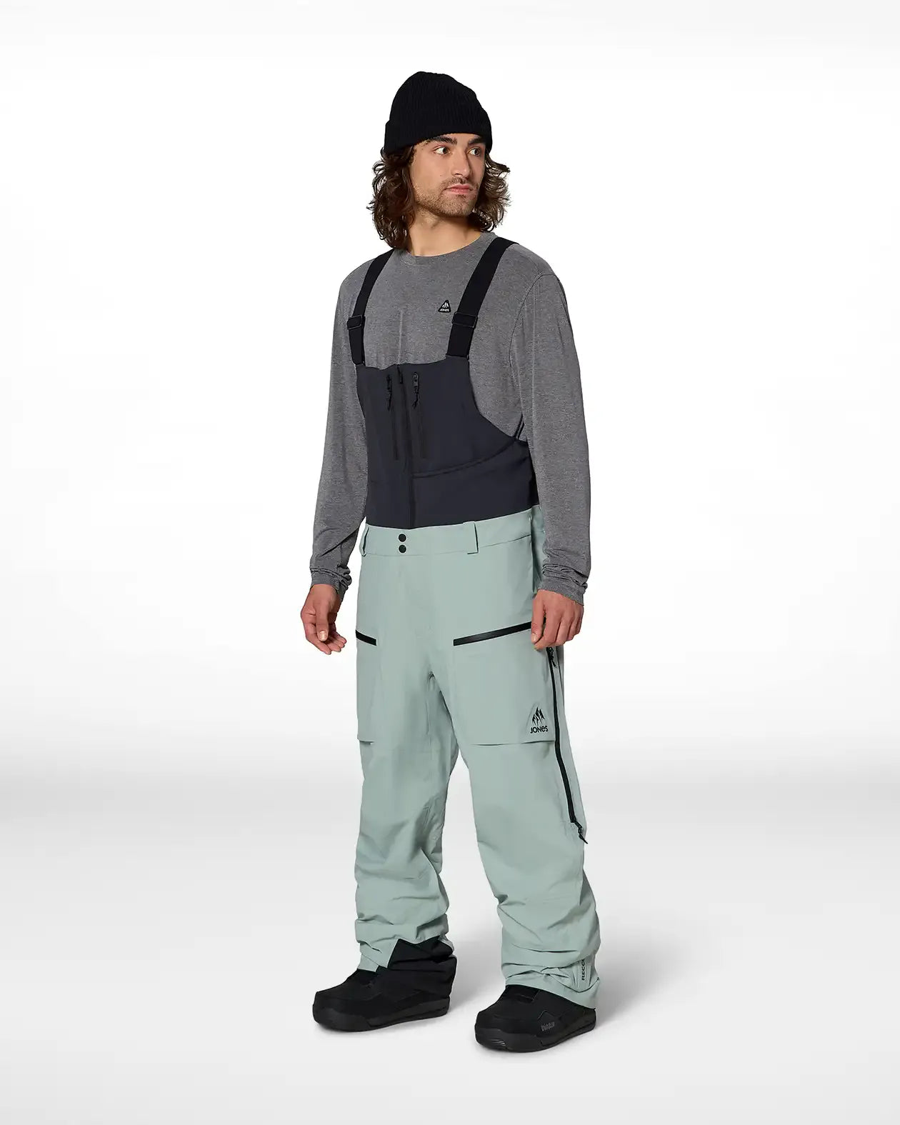 Men’s Higher GORE-TEX® 3L Bibs Men’s Higher GORE-TEX® 3L Bibs Outerwear Jones Snowboards High Performance 7630961811754 J.27.PTM.G3L.020.2S.1