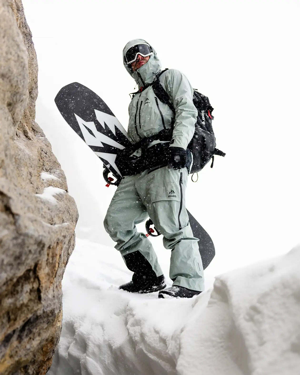 Men’s Higher GORE-TEX® 3L Bibs Men’s Higher GORE-TEX® 3L Bibs Outerwear Jones Snowboards High Performance